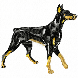 Dogs Embroidery Design 8